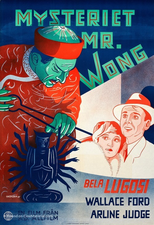 The Mysterious Mr. Wong - Swedish Movie Poster