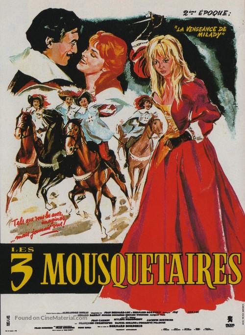 Les trois mousquetaires: Tome II - La vengeance de Milady - French Movie Poster