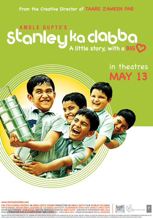 Stanley Ka Dabba - Indian Movie Poster