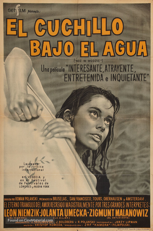 N&oacute;z w wodzie - Argentinian Movie Poster