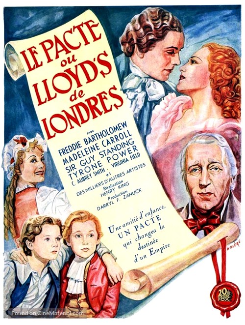 Lloyd&#039;s of London - French Movie Poster