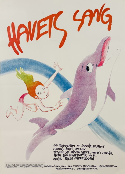 Havets sang - Danish Movie Poster