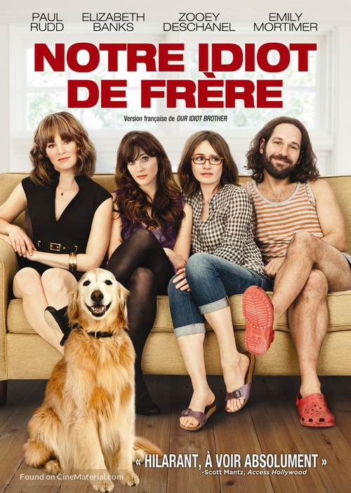 Our Idiot Brother - Canadian DVD movie cover