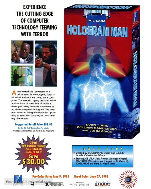 Hologram Man - Video release movie poster