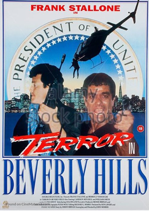 Terror in Beverly Hills - British Movie Poster