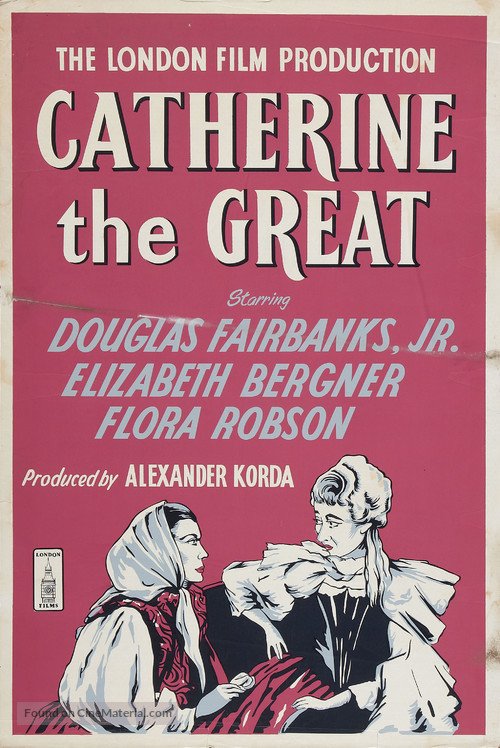 The Rise of Catherine the Great - British Re-release movie poster