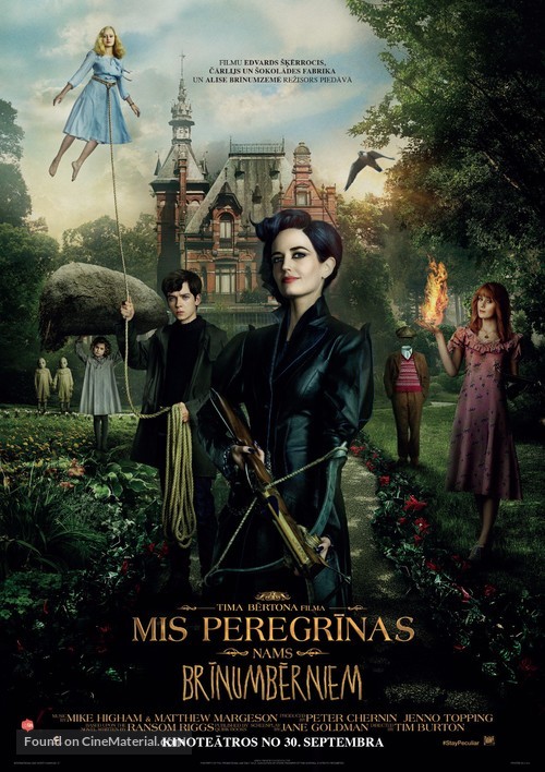 Miss Peregrine&#039;s Home for Peculiar Children - Latvian Movie Poster