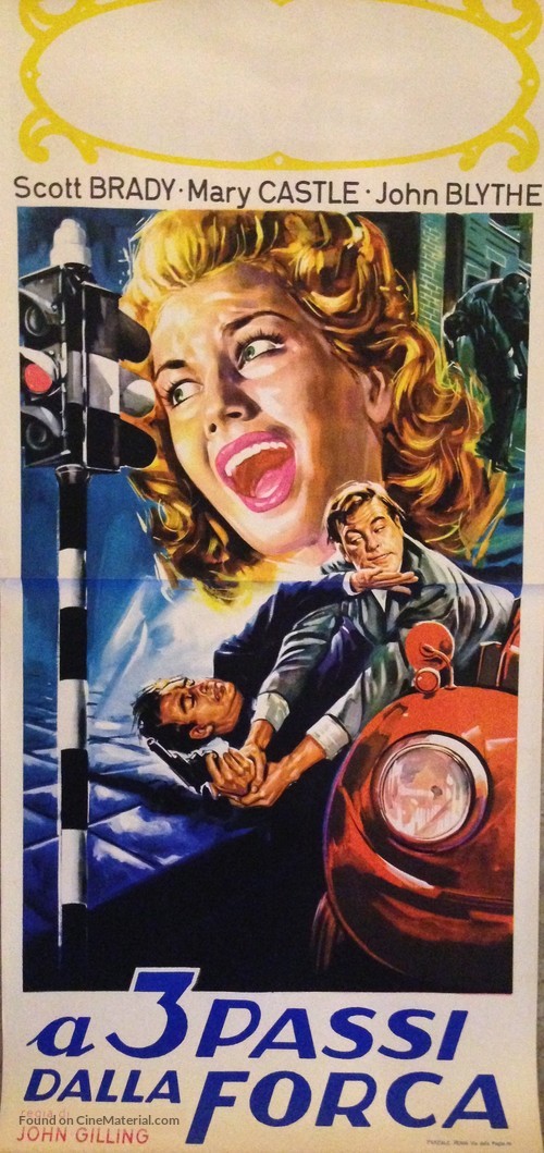 Three Steps to the Gallows - Italian Movie Poster