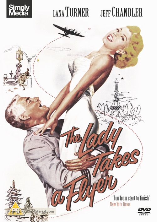 The Lady Takes a Flyer - British DVD movie cover