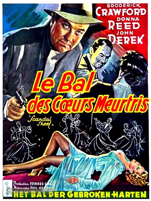 Scandal Sheet - Belgian Movie Poster