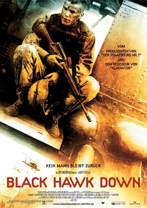 Black Hawk Down - German Movie Poster