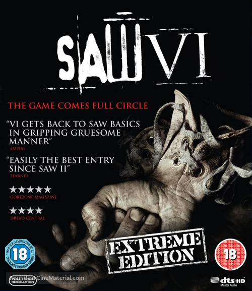 Saw VI - British Movie Cover