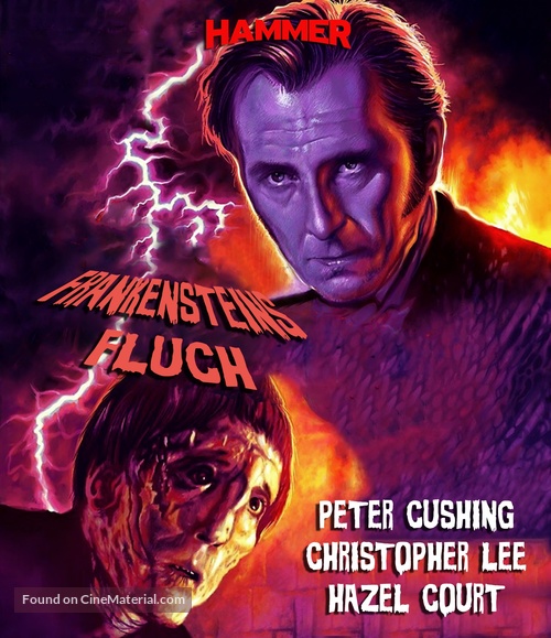 The Curse of Frankenstein - German Blu-Ray movie cover
