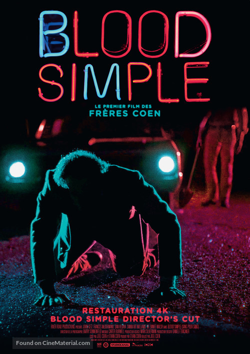 Blood Simple - French Re-release movie poster