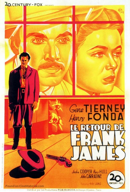 The Return of Frank James - French Movie Poster