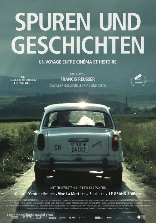 La s&eacute;paration des traces - Swiss Movie Poster