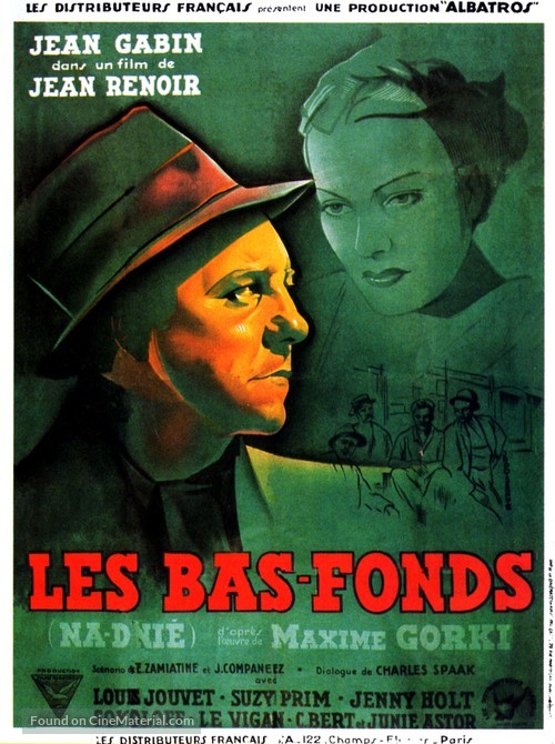 Les bas-fonds - French Movie Poster