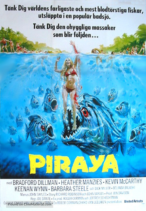 Piranha - Swedish Movie Poster