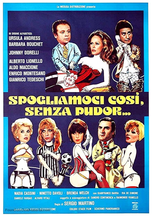 Spogliamoci cos&igrave; senza pudor - Italian Movie Poster
