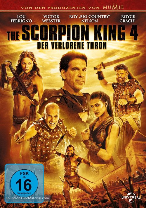 The Scorpion King: The Lost Throne - German DVD movie cover