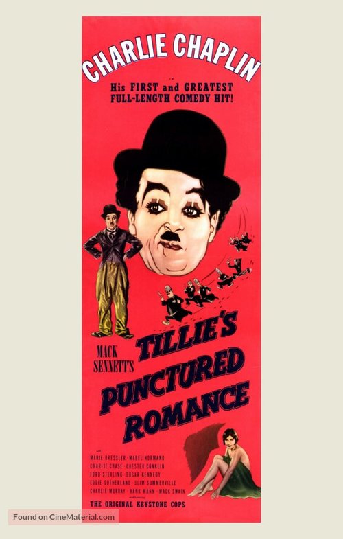 Tillie&#039;s Punctured Romance - Re-release movie poster