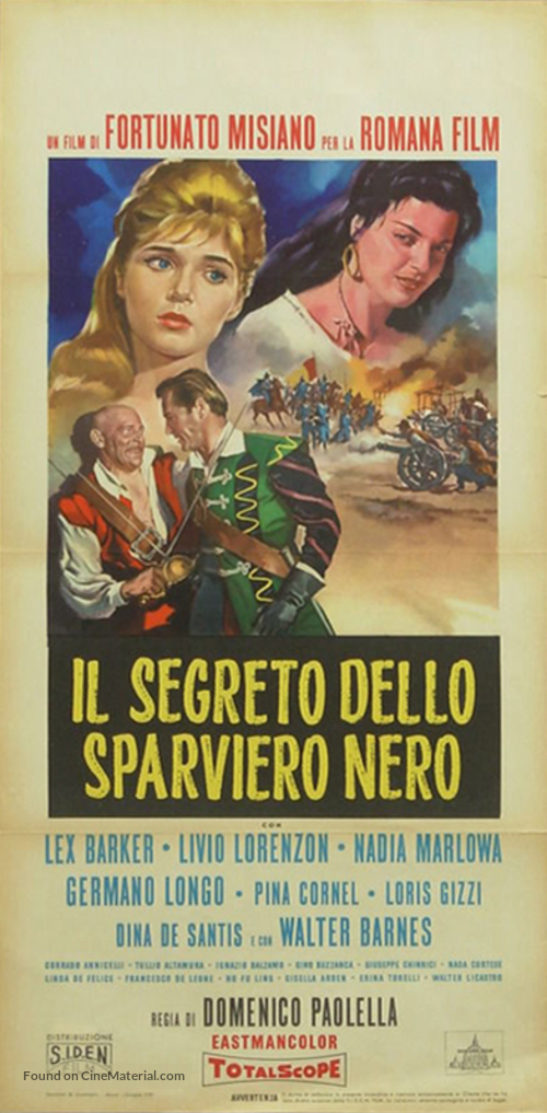 Il segreto dello sparviero nero - Italian Movie Poster