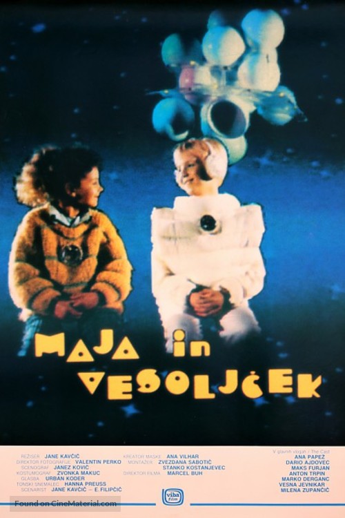 Maja in vesoljcek - Yugoslav Movie Poster