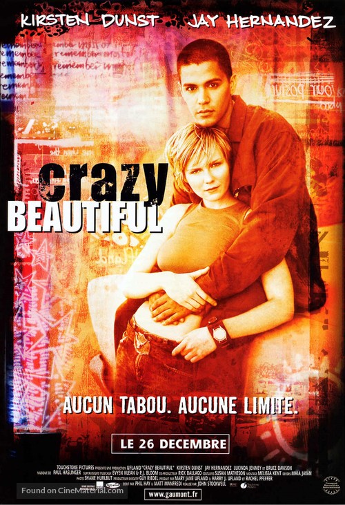 Crazy/Beautiful - French Movie Poster