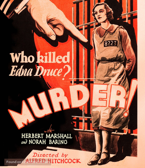 Murder! - Blu-Ray movie cover