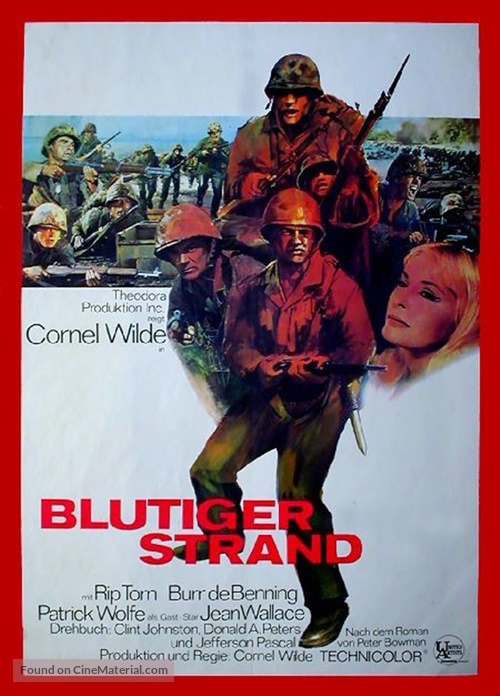 Beach Red - German Movie Poster