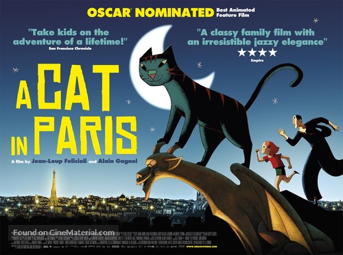 Une vie de chat - British Movie Poster