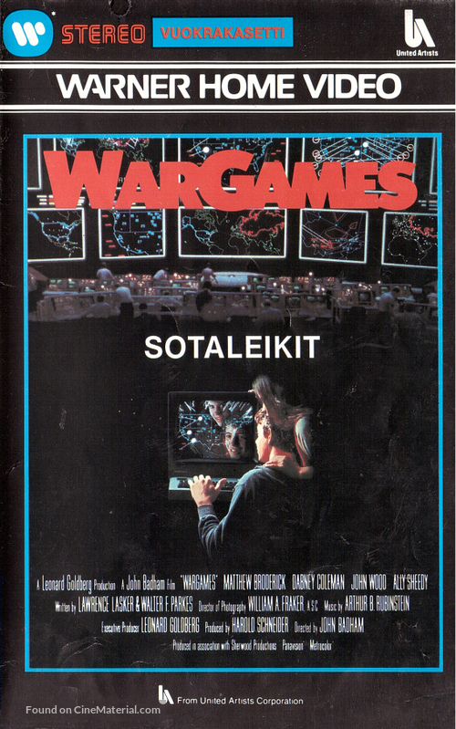 WarGames - Finnish VHS movie cover