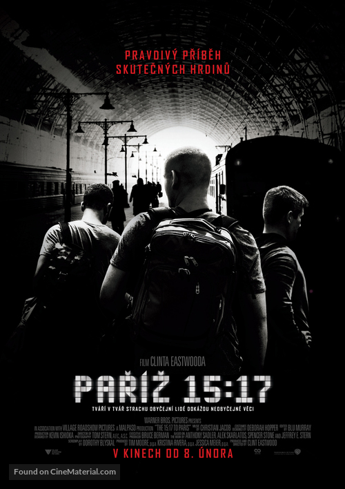 The 15:17 to Paris - Czech Movie Poster