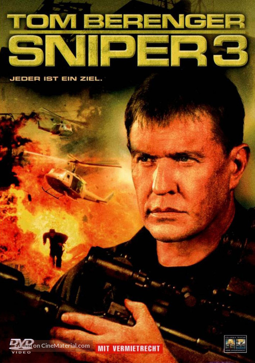 Sniper 3 - German DVD movie cover