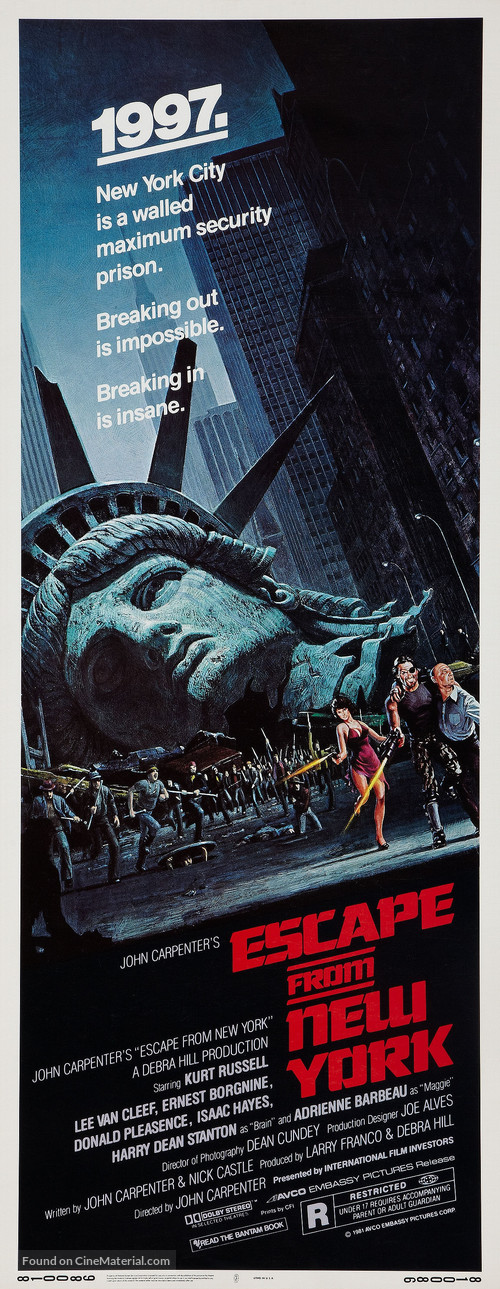 Escape From New York - Theatrical movie poster