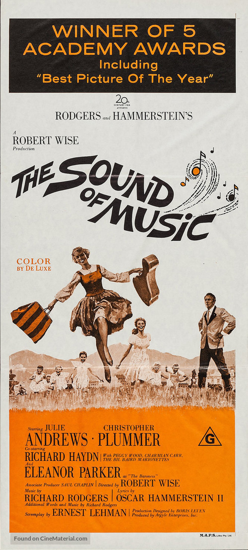 The Sound of Music - Australian Movie Poster