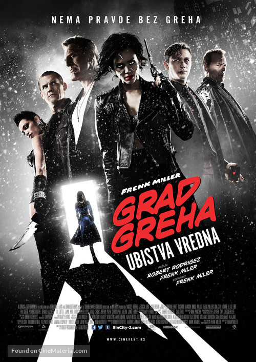 Sin City: A Dame to Kill For - Serbian Movie Poster