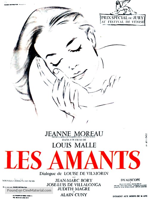 Les amants - French Movie Poster