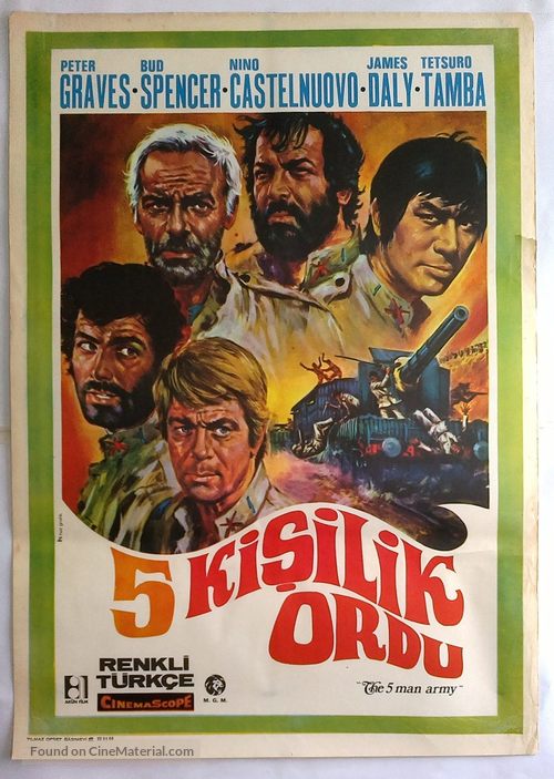 Esercito di cinque uomini, Un - Turkish Movie Poster