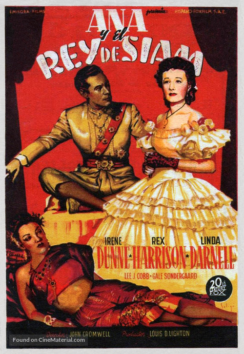 Anna and the King of Siam - Spanish Movie Poster