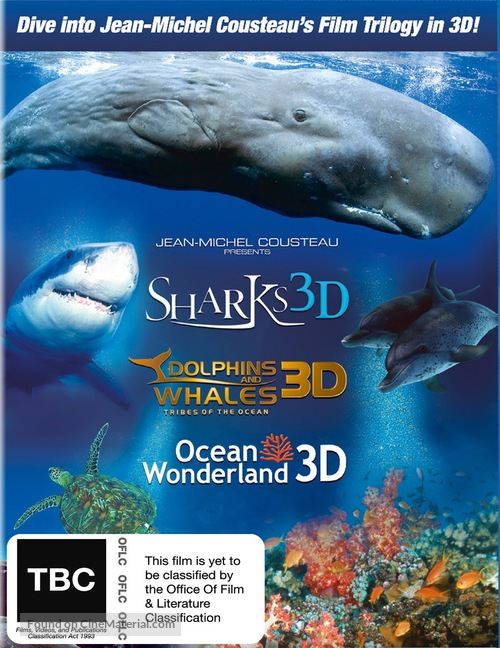 Sharks 3D - New Zealand Blu-Ray movie cover