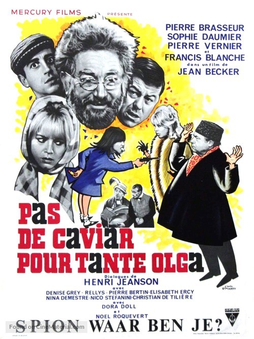 Pas de caviar pour tante Olga - Belgian Movie Poster