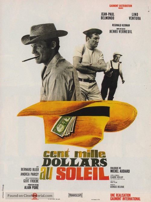 Cent mille dollars au soleil - French Movie Poster