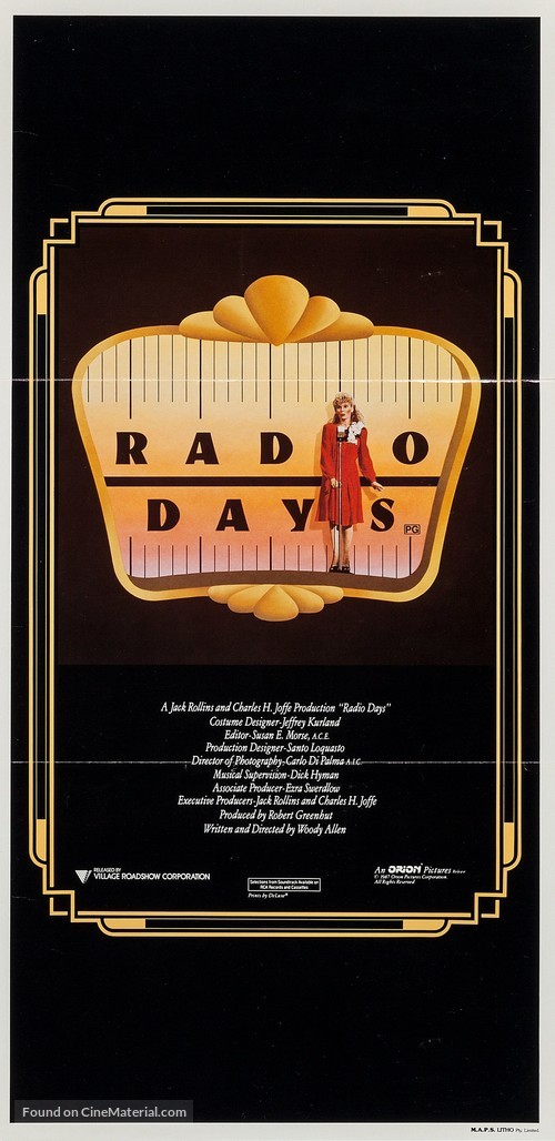 Radio Days - Australian Movie Poster