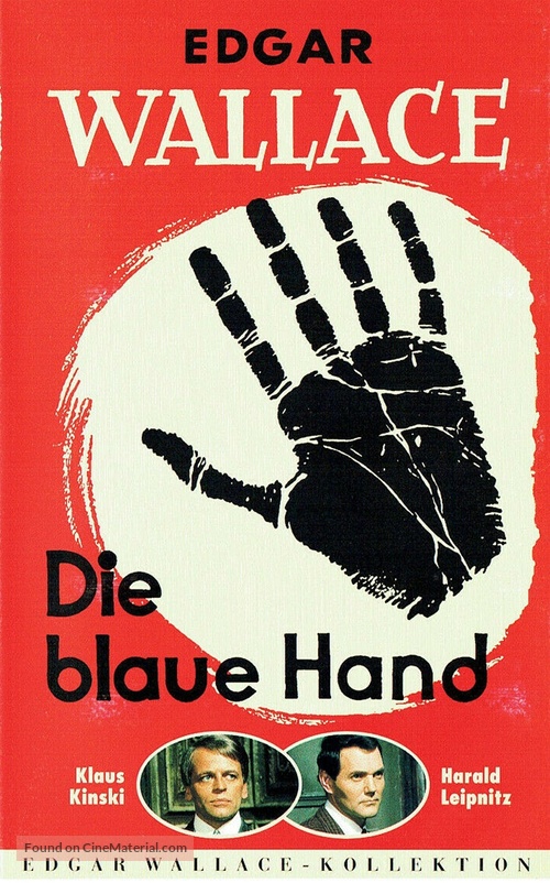 Die blaue Hand - German VHS movie cover