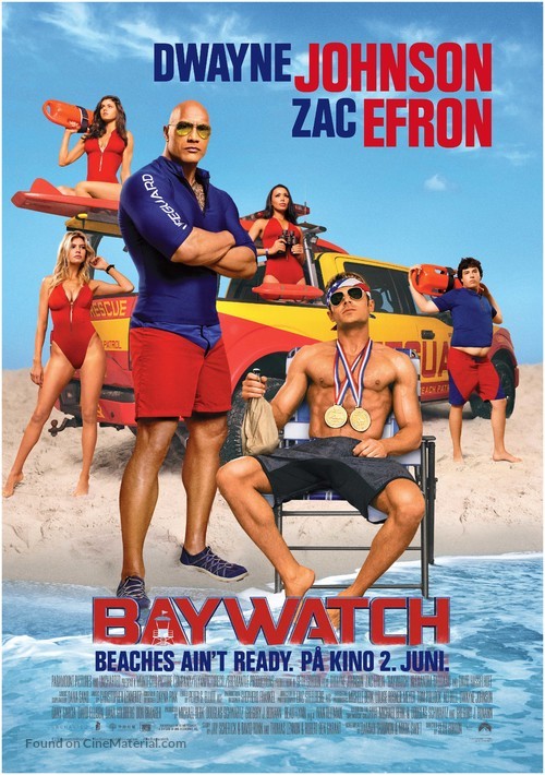 Baywatch - Norwegian Movie Poster