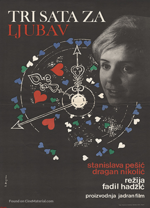 Tri sata za ljubav - Yugoslav Movie Poster