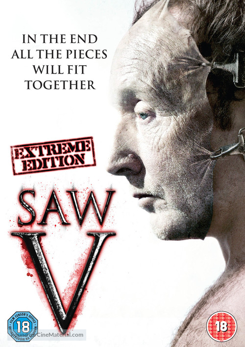 Saw V - British DVD movie cover