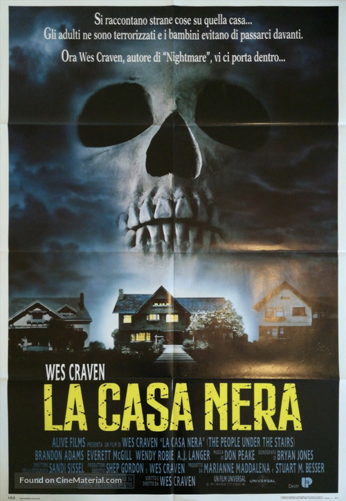 The People Under The Stairs - Italian Movie Poster