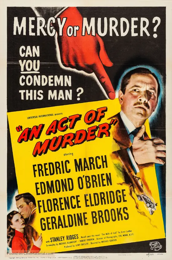 An Act of Murder - Movie Poster